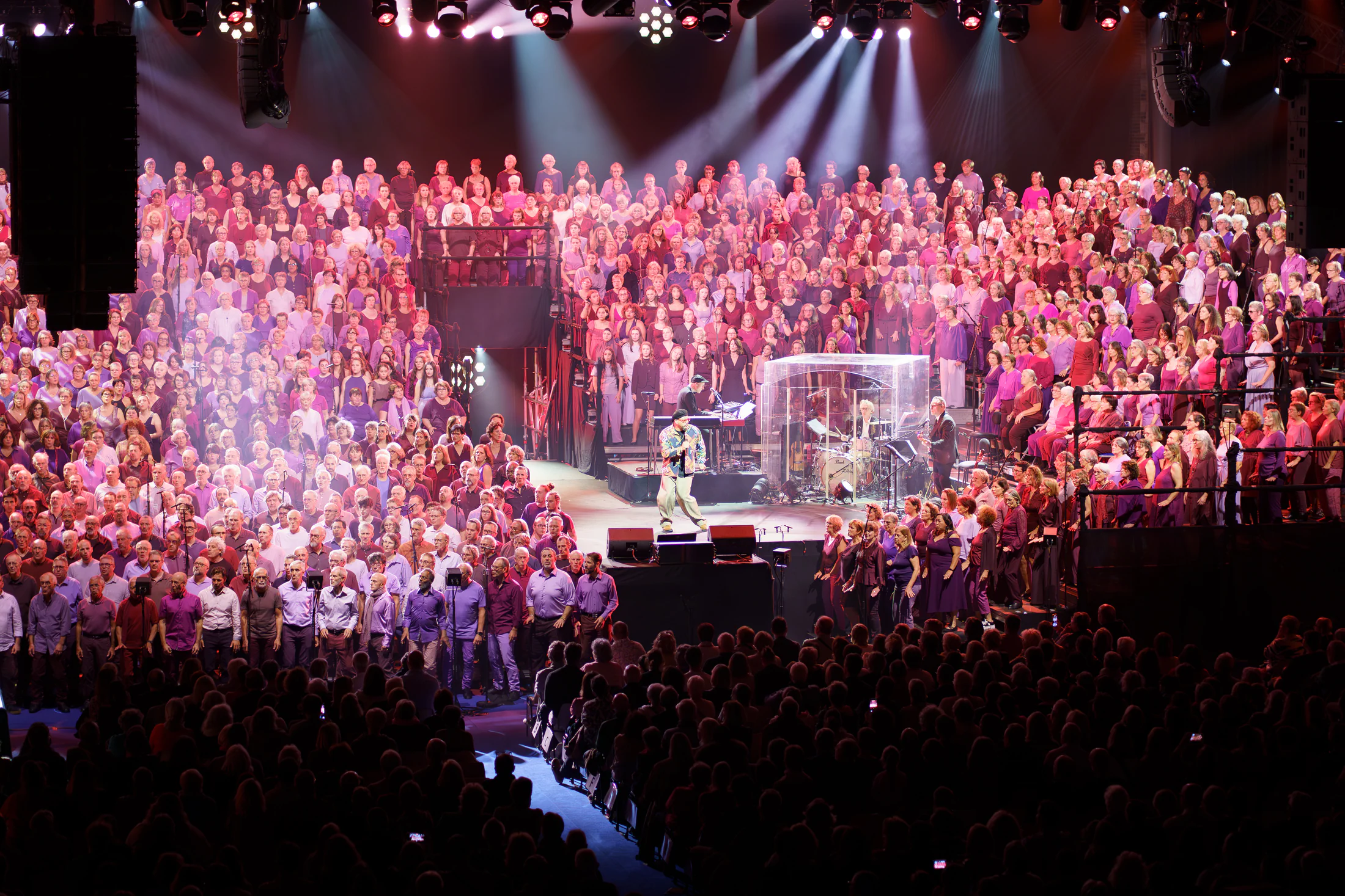 Moment fort du Grand Choral lors des Nuits de Champagne 2025 - Photo par Yann Barthaux, photographe à Troyes